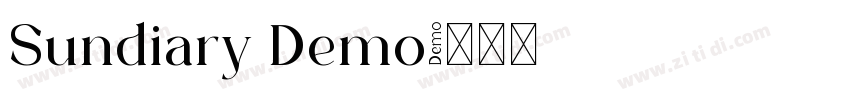 Sundiary Demo字体转换
